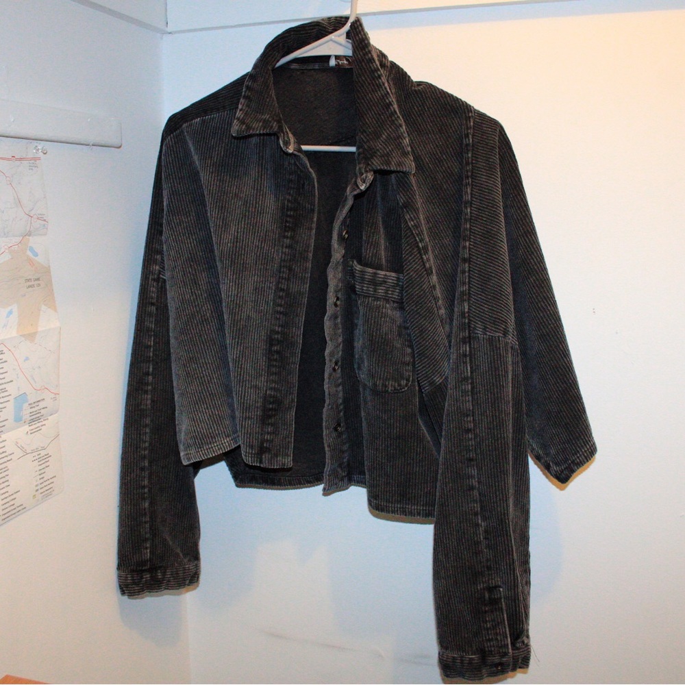 Vintage Havana Cropped Jacket/ Large/ Corduroy material.